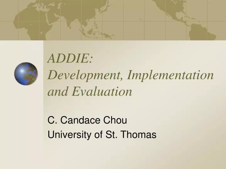 addie development implementation and evaluation