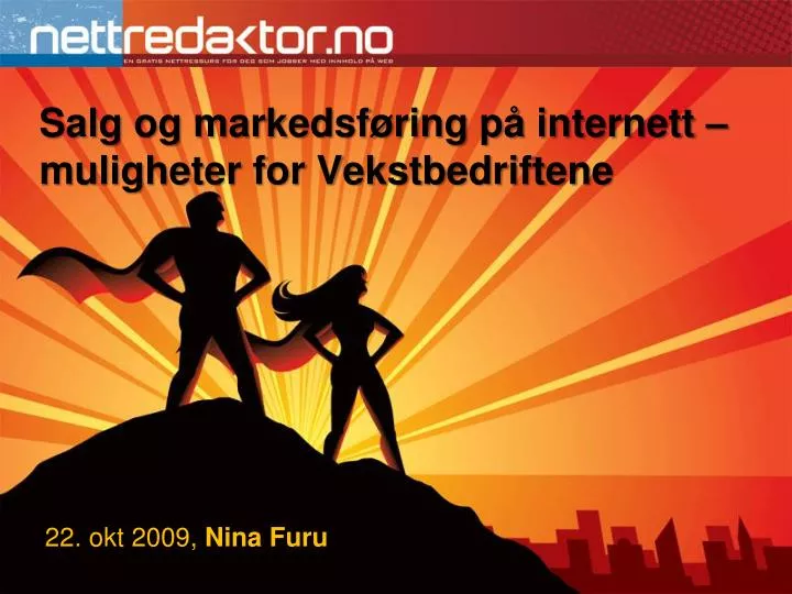 salg og markedsf ring p internett muligheter for vekstbedriftene