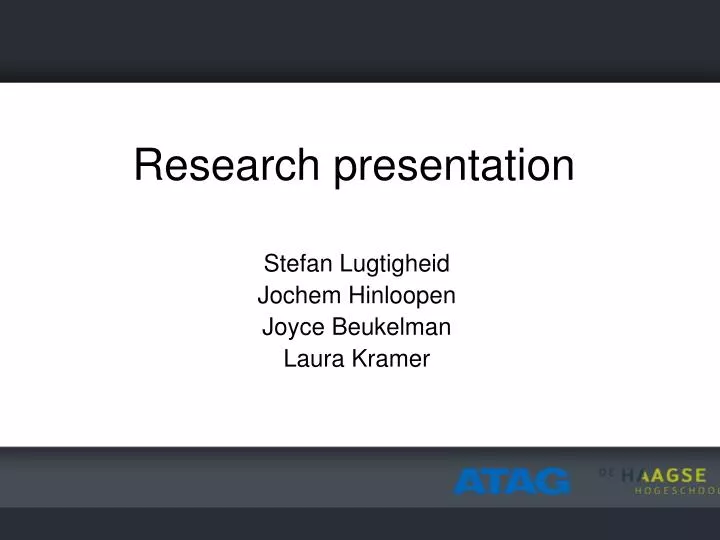 research presentation