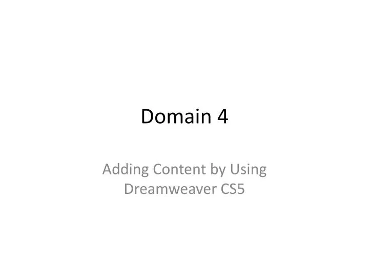 domain 4