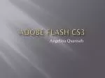 Adobe flash cs3 - slide 1