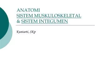 anatomi sistem muskuloskeletal sistem integumen