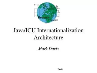Java/ICU Internationalization Architecture