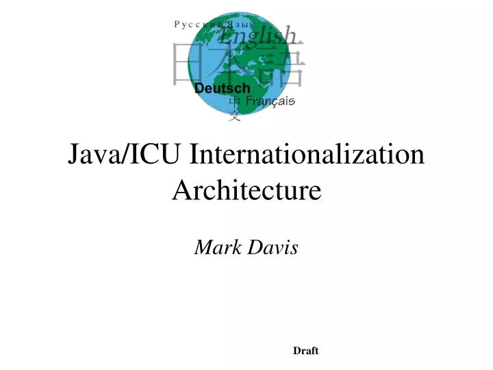java icu internationalization architecture