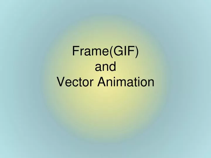 frame gif and vector animation