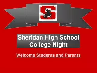 Sheridan High School College Night