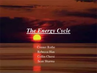 The Energy Cycle