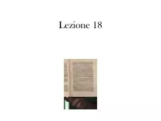 lezione 18