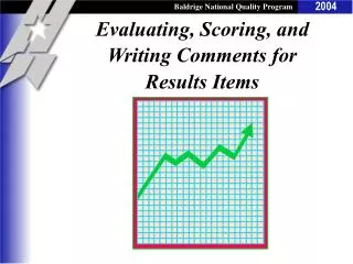 Evaluating, Scoring, and Writing Comments for Results Items