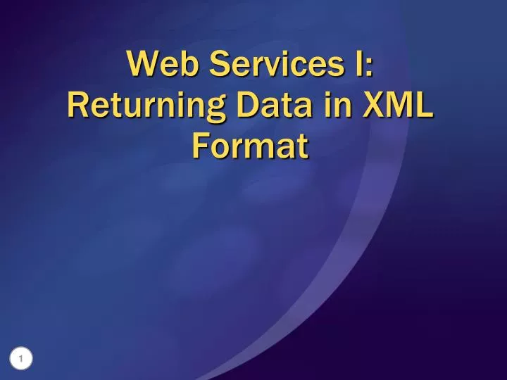 web services i returning data in xml format