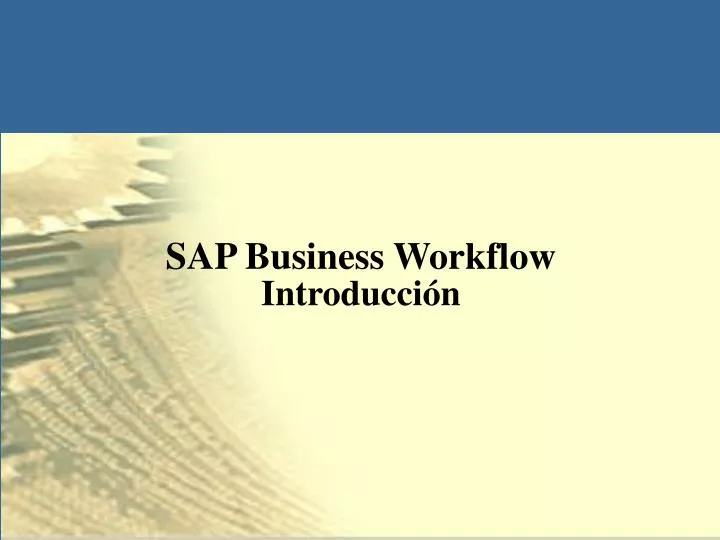sap business workflow introducci n