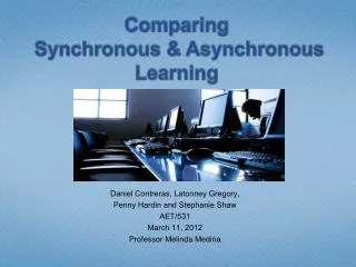 Comparing Synchronous &amp; Asynchronous Learning