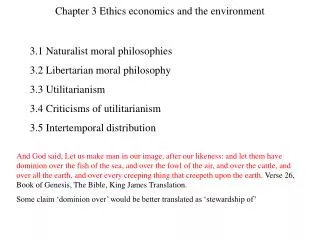 chapter 3 ethics economics and the environment