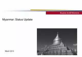 Myanmar: Status Update