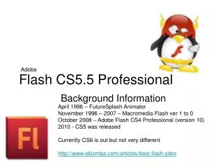 Flash CS5.5 Professional
