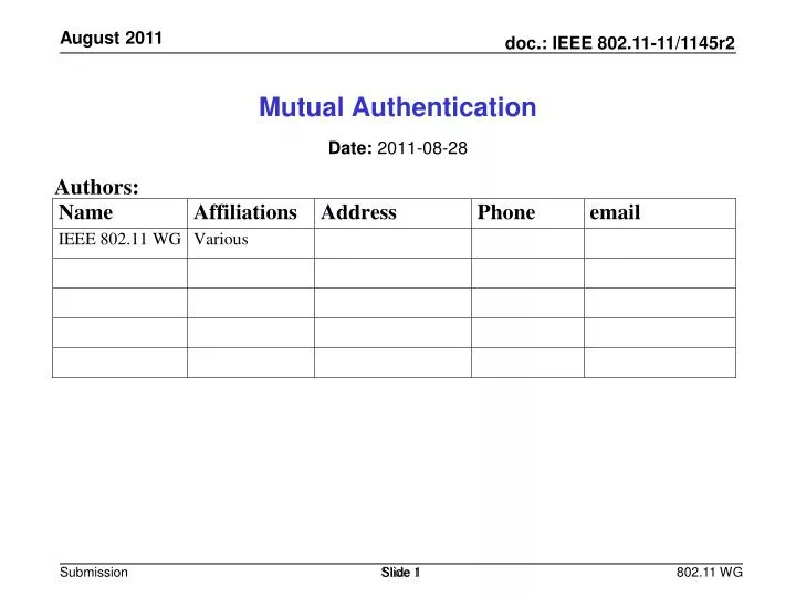 mutual authentication