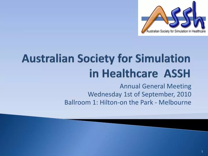 australian society for simulation in healthcare assh