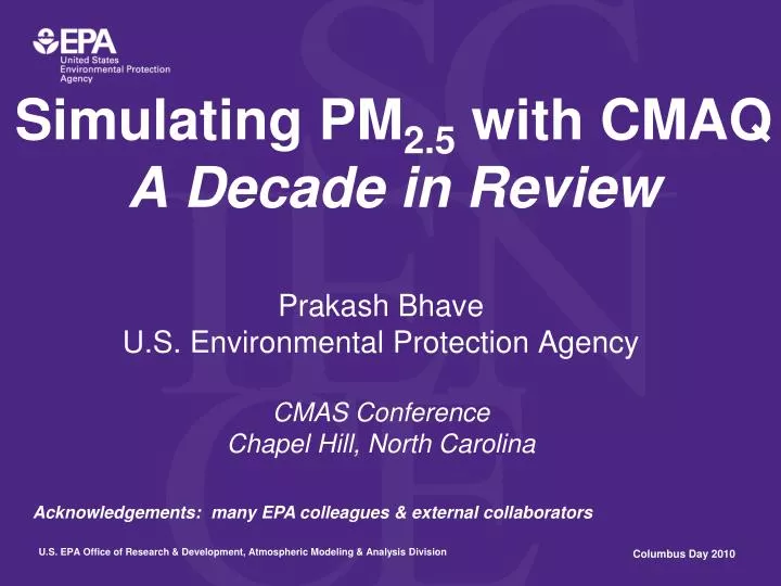 simulating pm 2 5 with cmaq a decade in review