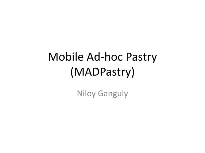 mobile ad hoc pastry madpastry