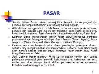 pasar