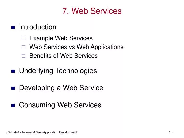 7 web services