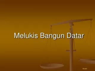 melukis bangun datar