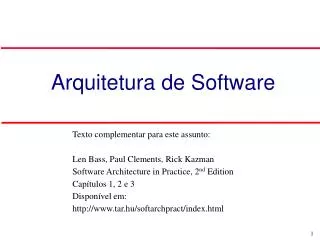 arquitetura de software