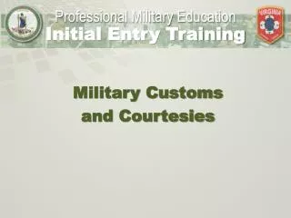 Military Customs and Courtesies