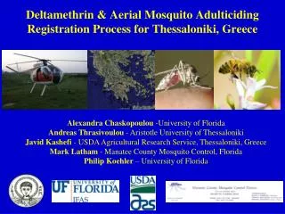 Deltamethrin &amp; Aerial Mosquito Adulticiding Registration Process for Thessaloniki, Greece