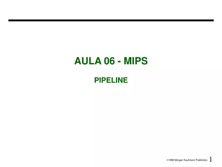 aula 06 mips pipeline