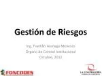 Gestión de Riesgos - slide 1