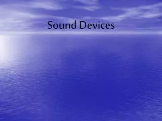 Sound Devices