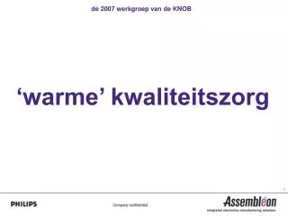 warme kwaliteitszorg