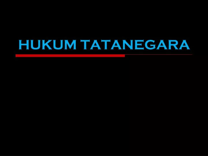 hukum tatanegara