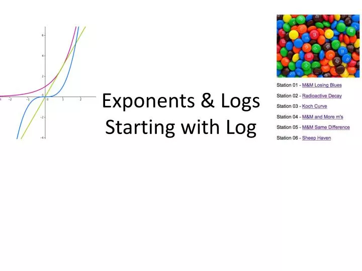 exponents logs starting with log