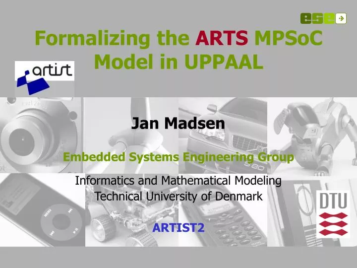 formalizing the arts mpsoc model in uppaal