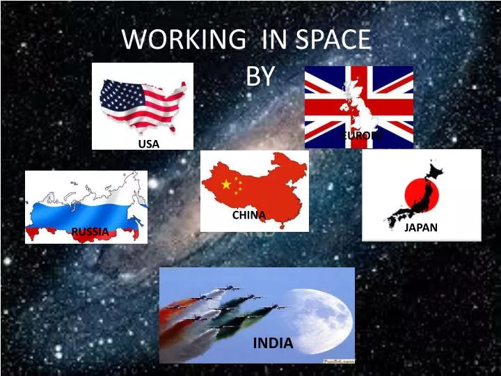 working in space by