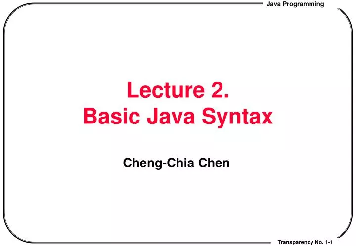Course Java Syntax - Lecture: Exception types