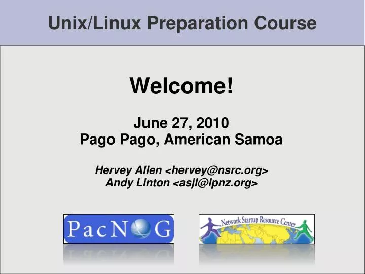 unix linux preparation course