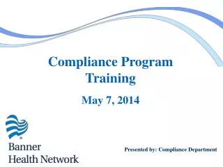 Compliance Program Training