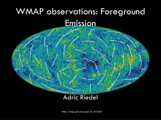 WMAP observations: Foreground Emission