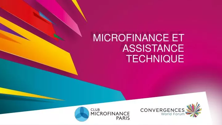 microfinance et assistance technique