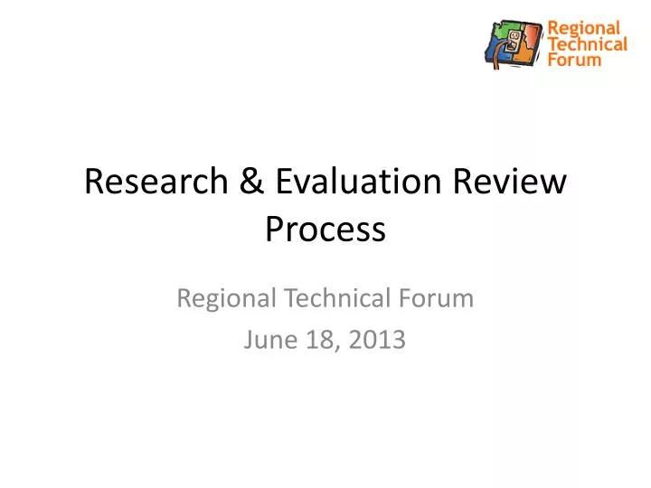 research evaluation review process