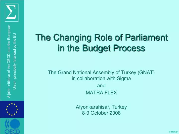 the changing role of parliament in the budget process