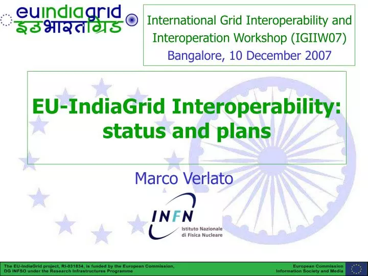 eu indiagrid interoperability status and plans