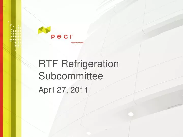 rtf refrigeration subcommittee