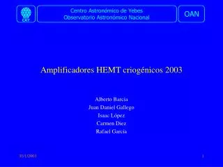 amplificadores hemt criog nicos 2003