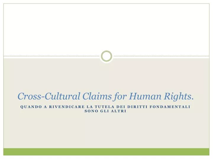 cross cultural claims for human rights