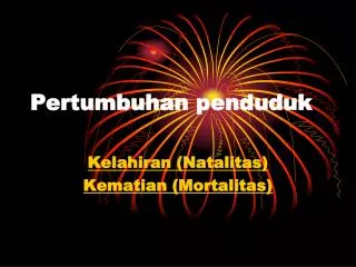pertumbuhan penduduk