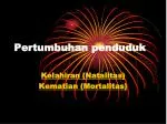 Pertumbuhan penduduk - slide 1